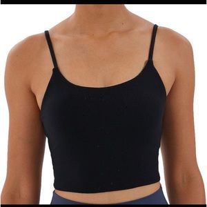black Yoga athletic tank top